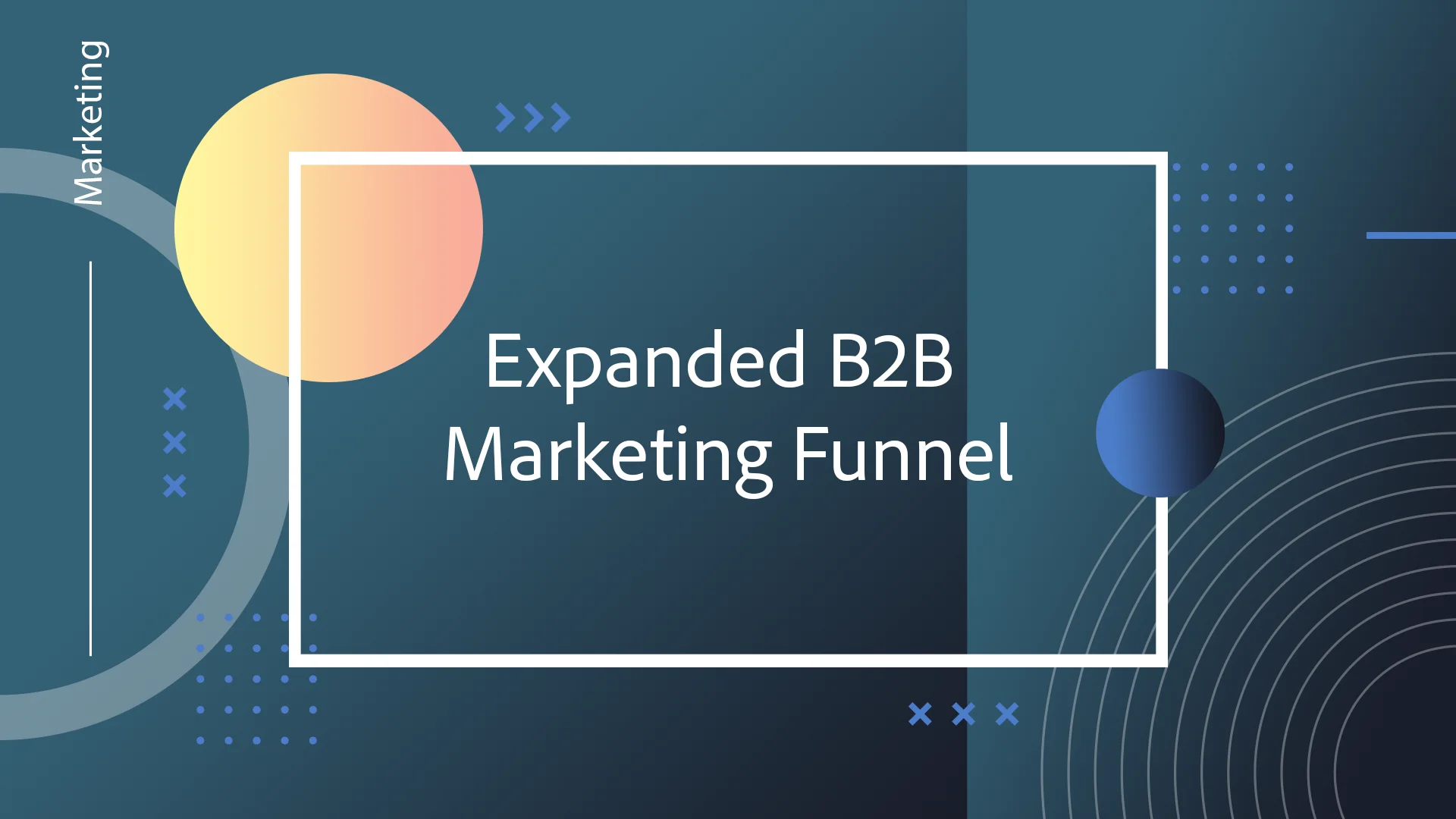 abstract background for b2b funnel post
